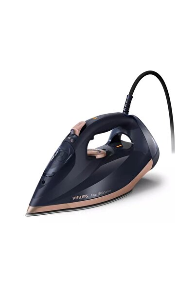 Philips Azur Steamglide Buharlı Ütü, 300 Ml, 3200w , 260 G Şok Buhar/hızlı Isınma ,lacivert/gold DST 7510/80