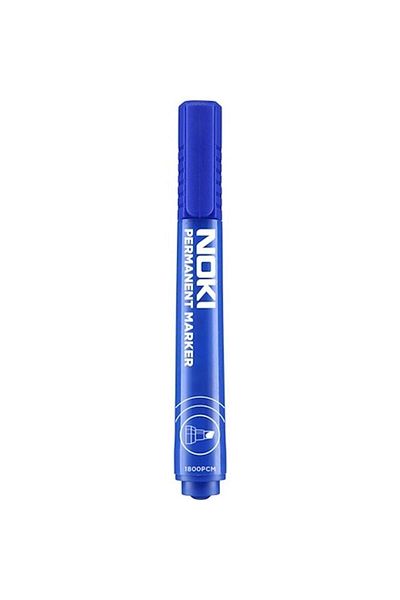Noki Marker Pen Cut Nib Blue 1800pcm (Pack of 12)