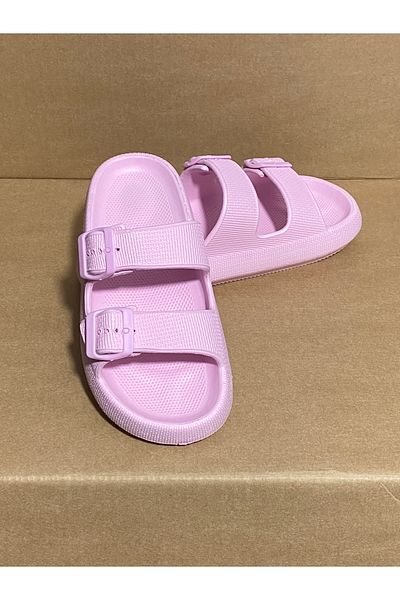 Calx Γυναικείες παιδικές παντόφλες Eva Unisex με διπλή πόρπη
