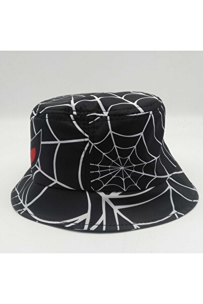 Shopiolog Çocuk Kova Şapka Erkek Örümcek Adam Balıkçı Kova Şapka Spiderman Güneş Şapkaları