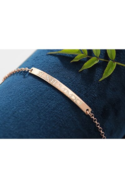 Armeks Roz Gümüş Isimli Bileklik - Isimli Bileklik - 925 Ayar Gümüş Bileklik ...