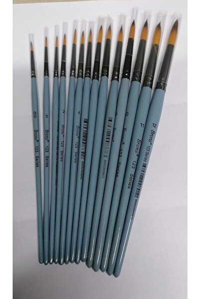 Brons 123 Serisi Sulu Kısa Sap Fırça Seti