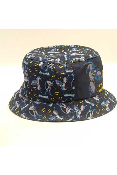 Shopiolog Çocuk Kova Şapka Erkek Kahraman Batman Balıkçı Kova Şapka Batman Güneş Şapkaları