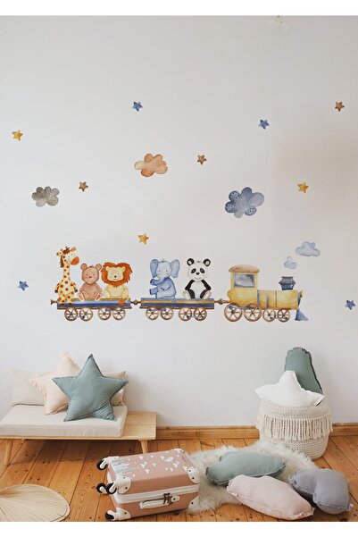 WALLHUMAN Mini Yolculuk Çocuk Odası Duvar Stickerı