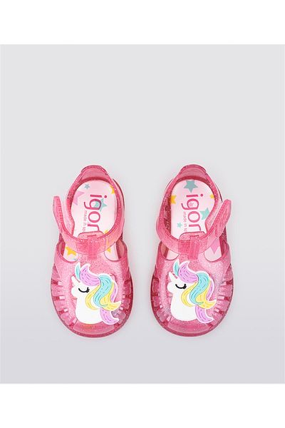 IGOR Tobby Gloss Unicornio Baby Girl Sandals Fuchsia