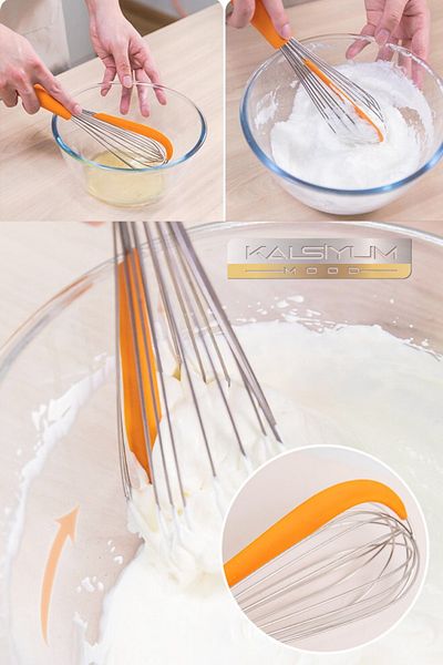 Kalsiyum Mood New Stainless Steel Whisk with Stripping Egg Milk Flour Pastry Dumpling Donut Dessert Hand Whisk