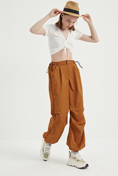 MEECY Women's Parachute Fabric Trousers