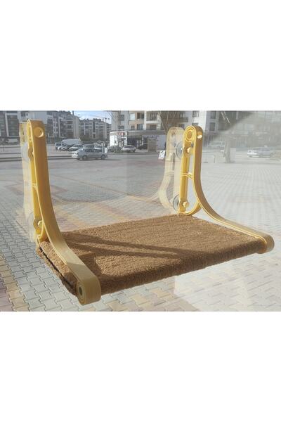 TİNEKE Strong Suction Cup Cat Bed Glass-Sticking Mountable Mattress