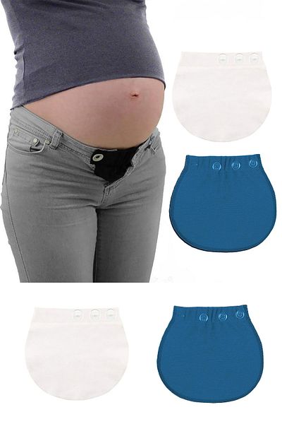 Pimobile Παντελόνι εγκυμοσύνης Waist Extender-Παντελόνι Extender για γυναίκες Λευκό-μπλε