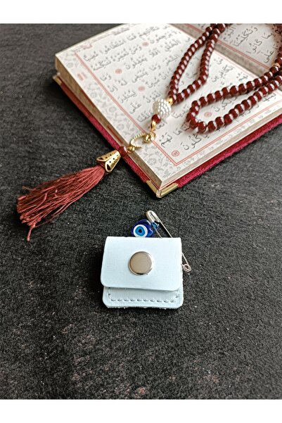 ViP GiFT Mini Bebek Cevşen Dualı Kolye Muska Hakiki Deri El Yapımı Dörtgen