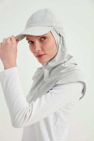 MEECY Women's Gray Hijab Hat