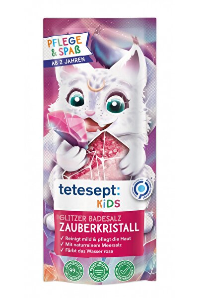 tetesept Alman Kalitesi-çocuklar Için Pembe Renkli Ve Parıltılı Banyo Tuzu Si...