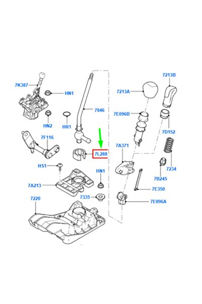 fkoto Connect Compatible Gear Shift Lever and Bracket from 2002-2013