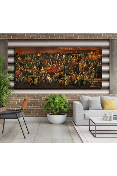 HDART 103 Ünlü Ve Atatürk Kanvas Tablo 70x140
