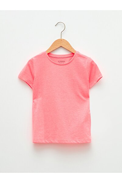 LC Waikiki Βαμβακερό βαμβακερό μπλουζάκι Basic με λαιμόκοψη