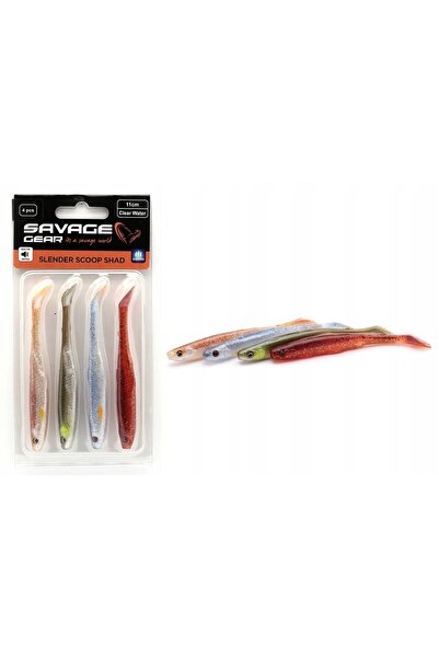 Savage Gear Slender Scoop Shad 15 cm 17 gr Clear Water Mix Sahte Balık