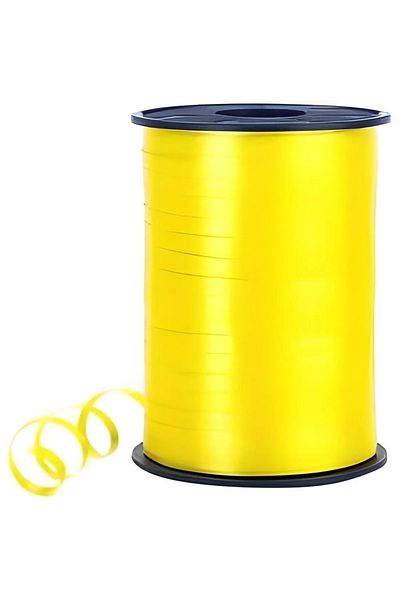 DÜVENCİ TİCARET Pastel Yellow Raffia Ribbon 8 Mm X 200 M