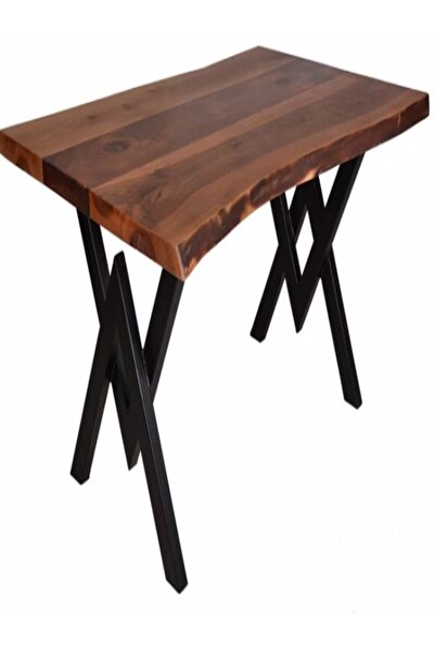 4K HOME DESİNG Metal Ayak Masa Ayağı Ahşap Kütük Masif Çalışma Yemek Mutfak O...