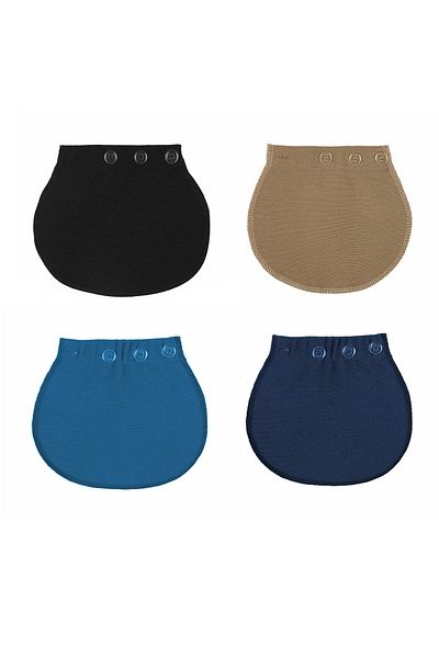 Pimobile Pantaloni de maternitate Extensor de talie-extensor de pantaloni pentru femei Albastru-bej-negru-birou 4 culori