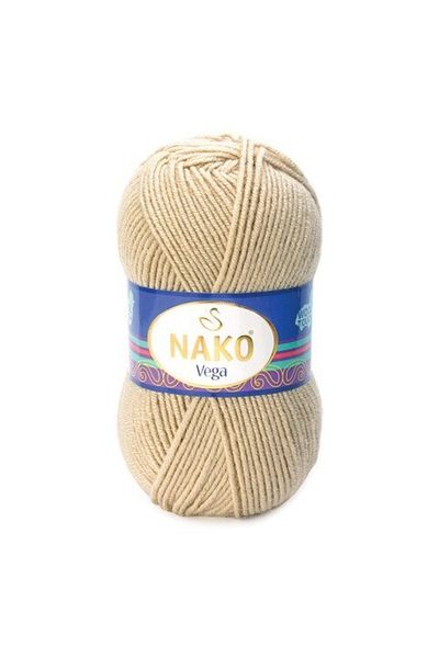 NAKO Vega Premium Acrylic Hand Knitting Thread 5 Pieces 05374 Wheat