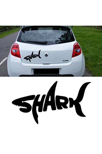 Melek Pazarı 35 X 19 Cm Köpek Balığı Shark Araba Sticker