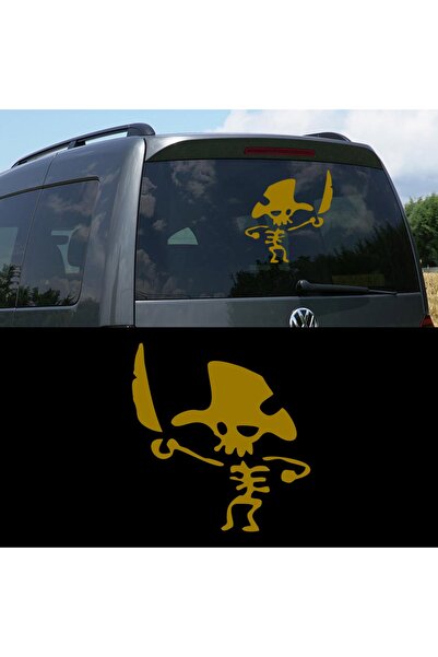 Melek Pazarı 20 X 20 Cm Pirate Skeleton Car Sticker