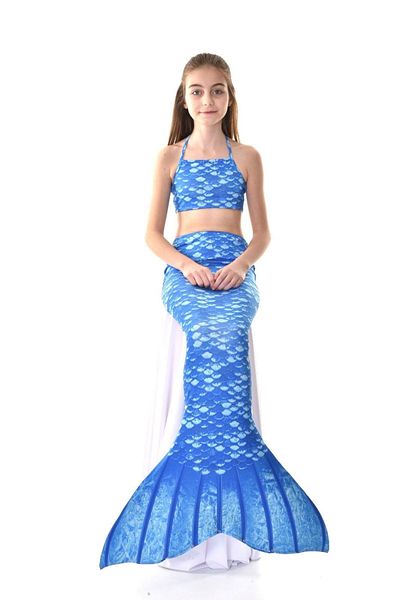 Rs Ramuni Costum și costum de baie model sirenă / Set de trei