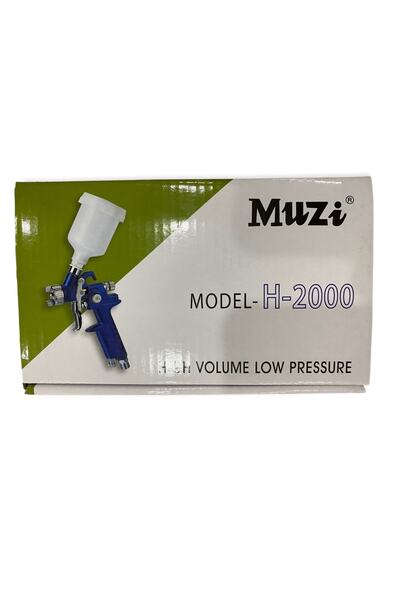 MUZİ Mini Boya Ve Gölge Tabancası H2000 Hvlp 125ml 1.0mm Profesyonel