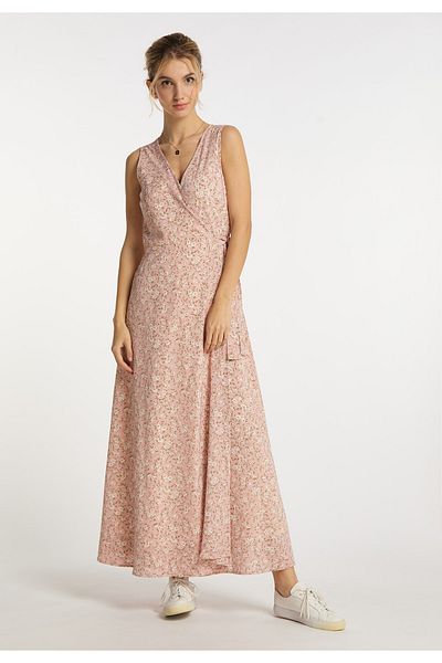 Dreimaster Vintage Maxikleid mit Allover-Print Zitha