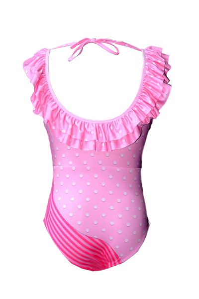 Rs Ramuni Girl's Swimsuit Lol Doll Patterned Digital Printed Sea Pool Swimsuit