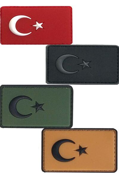 Safari AVM Silikon Türk Bayraklı Pvc Arma