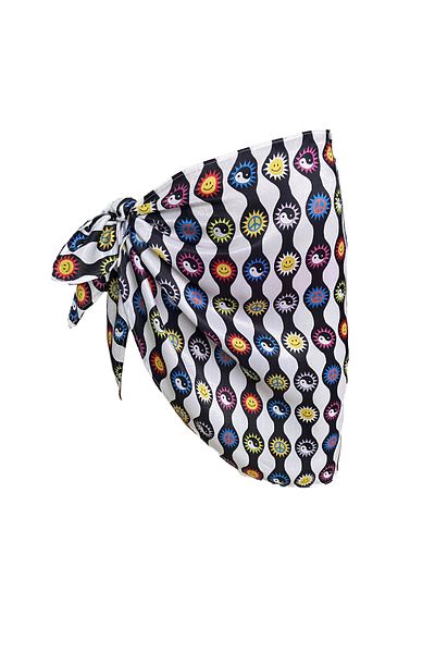 Bolder Hailey Emoji Pattern Short Pareo