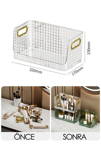Hedi's Home Multi-Purpose Organizer Cosmetics Kitchen Bathroom Organizer Box