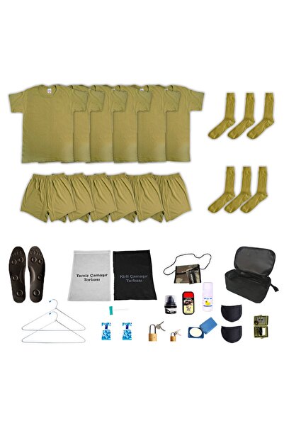 KORDAK 6'lı Temel Asker Paketi - Asker Malzemeleri Bot Vatkası Tabanlık