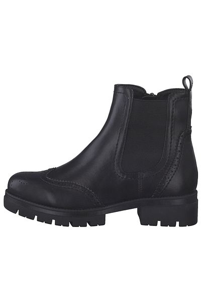 Tamaris Stiefelette - Schwarz - Blockabsatz