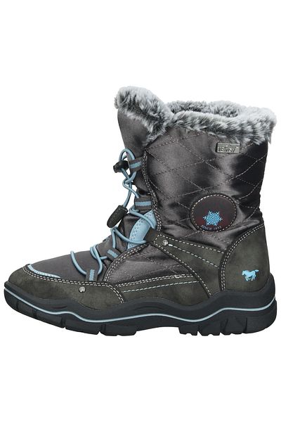 Mustang Stiefelette - Grau - Blockabsatz