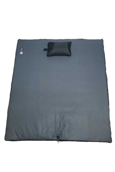 CAMP STORY Campstory Tim Askeri-18 350gr Κουβέρτα με επένδυση από γκρι φλις Τύπος υπνόσακος Μαύρο Εξαιρετικά Μακρύ