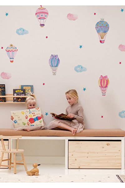 WALLHUMAN Süslü Balonlar Çocuk Odası Duvar Stickerı