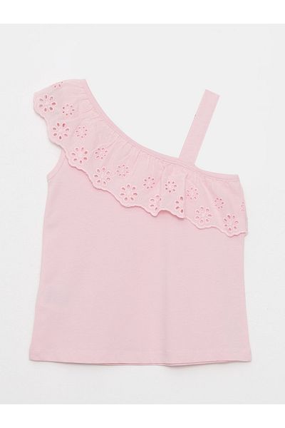 LC Waikiki Scallop Detailed Cotton Girl's Tank Top