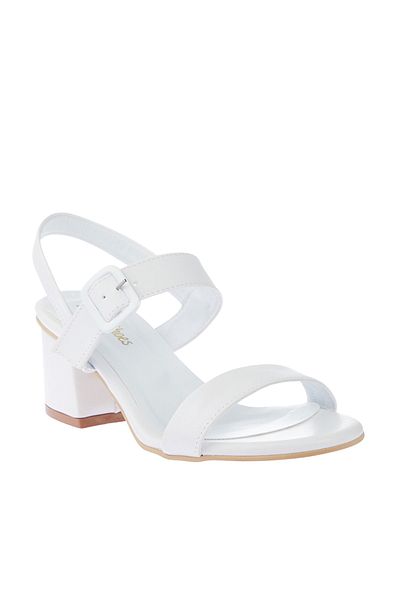Melen Shoes White Women's Heeled Sandals WMN017