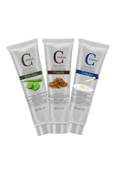 Claderm 50ml 3'lü (ALOE VERA-PROPOLİS-COLLAGEN) Avantaj Paketi