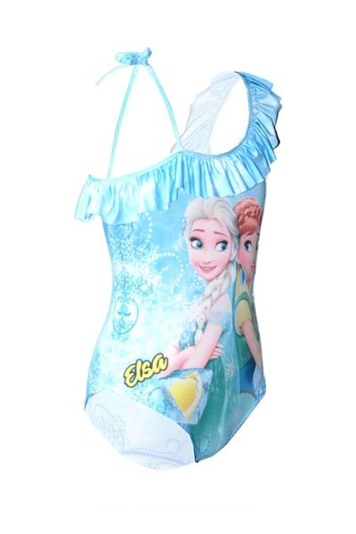 Rs Ramuni Costum de baie pentru fete Elsa și Anna Costum de baie cu imprimeu digital pentru piscină