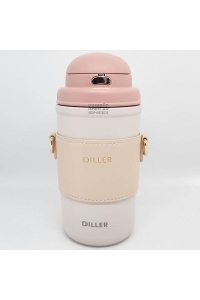 DILLER 8990 580ml Pink New Series Thermos with Carrying Strap