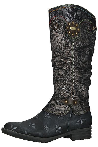LAURA VITA Stiefel - Grau - Blockabsatz