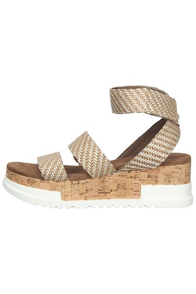 LAZAMANİ Keilabsatz - Beige - Flacher Absatz