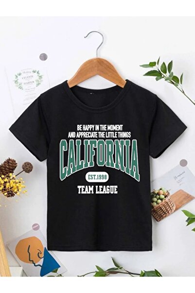 Keywest Be Happy California Printed Oversize Unisex T-shirt