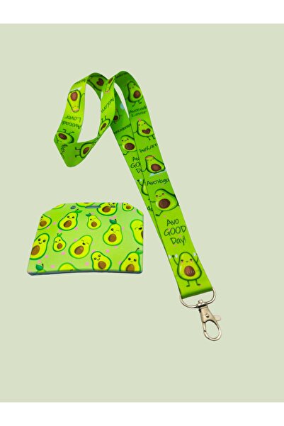 CİCCİBİCCİSHOP Avokado Boyun Askı Ipi Ve Kart Tutucu