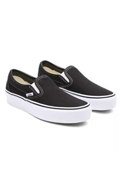 Vans Ua Classic Slip On Platform Siyah Sneaker