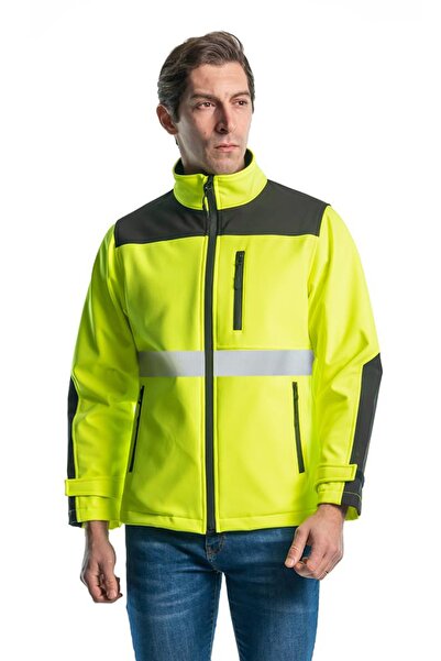 Şensel معطف سوفتشيل عاكس، أصفر -91e2666- خارجي