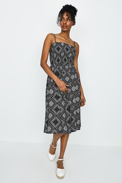 Select Moda Women's Strap Gipe Detailed Dress